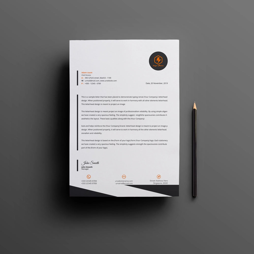 Letterhead design dubai