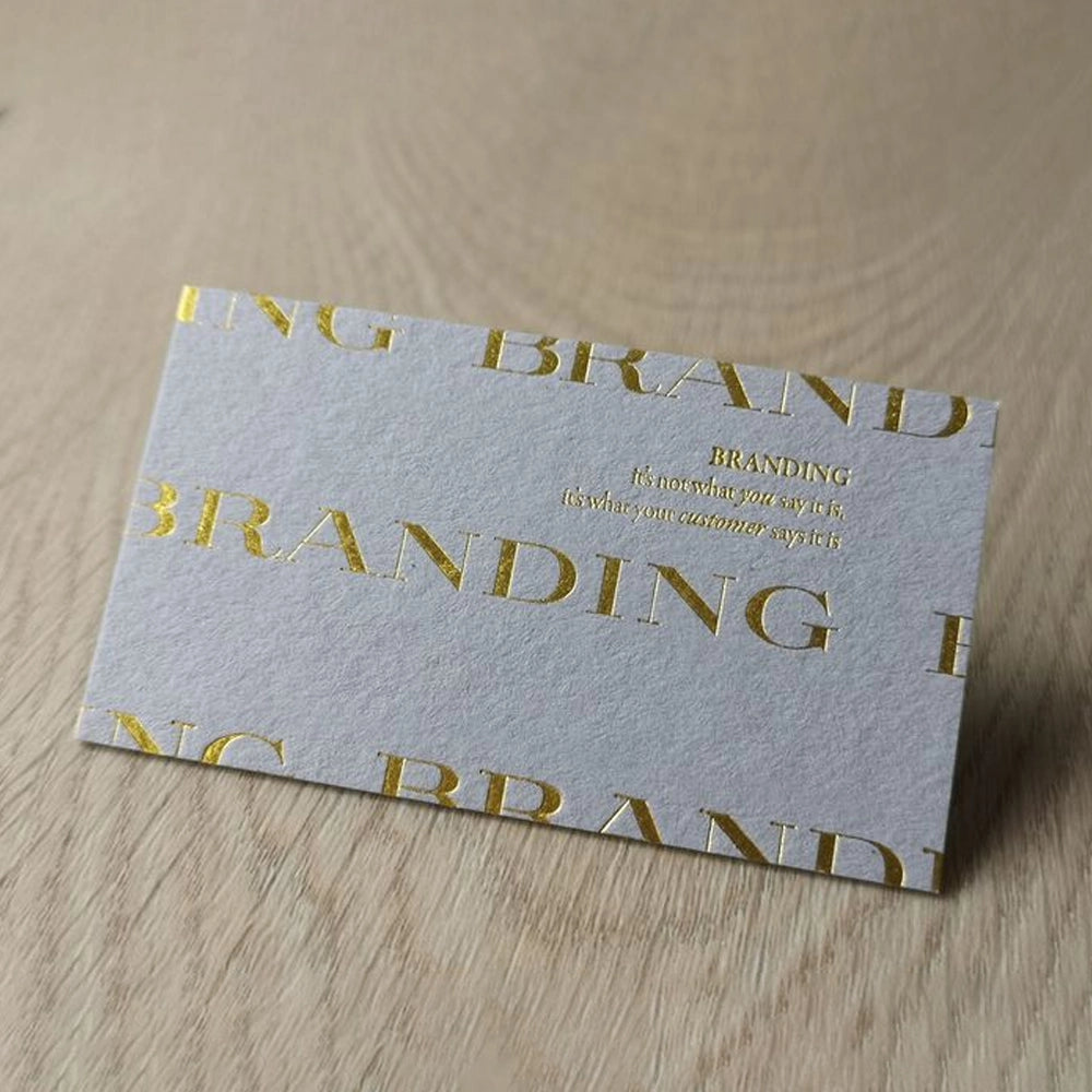 gold foiling business cards dubai