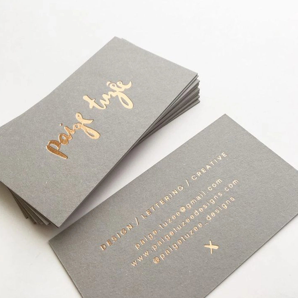 gold foiling business cards sharjah