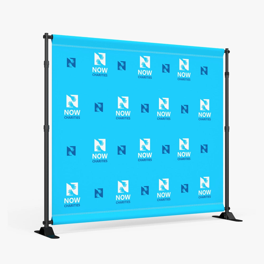 step and repeat fabric backdrop